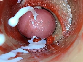 深插阴道内镜头捕捉精液喷射ASMR porn gay hot boy