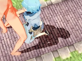 原神耽美-公子x重云激烈性爱-伪娘变装日本亚洲动漫游戏色情男同 taiwan young gay porn