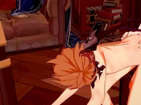 原神BL-钟离x达达利亚口交和被操-伪娘变装日本亚洲漫画动漫游戏色情男同 asian interracial porn gay