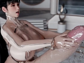 肥臀Ana肛交她的变性继女，Eve打飞机并把精液射满她的西装 indonesian gay porn peep