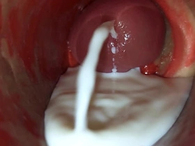 深插阴道内镜头捕捉大量精液喷射ASMR young asian detached boys sex videos